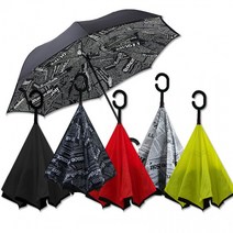 상품설명참조 XYX921678[즉시0%할인]C자형 반대로 우산 반전우산 장우산 반대로우산 공용