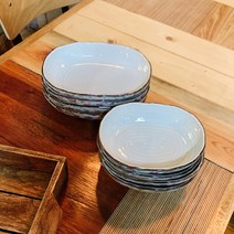 아리타 일본 도자기 그릇 미조가미 타원 그라탕기 라자냐 접시 소 대 4p 홈세트