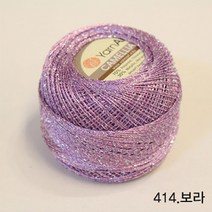 굿울 카멜리아 메탈릭사 뜨개질실, 414(보라)