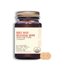 멀티브이 밀크씨슬 콤팩 최소크기 간 보호 면역 복합 간영양제, 3개, 270정(9개월분) -5000원