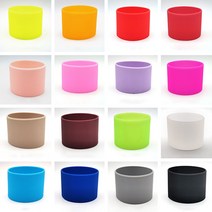 실리콘 컵슬리브 미끄럼방지 커피 테이크아웃 퍼플