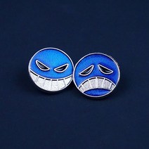 오픈방지브로치 옷핀브로치 리본 명품 일본 핀 ace cap 옷깃 핀 배낭 원피스 금속 에나멜 핀 남성 배지 쥬얼리