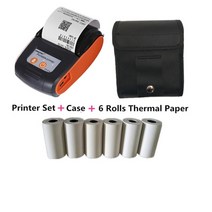 포토 미니 프린터 포켓 휴대용 무선 열전사 영수증 열전사 bt 58mm mobile phone android pos pc pocket bill maker impresora, 빨간색, 나는 플러그