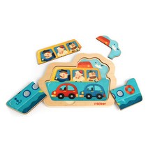 18개월아기 미니원목퍼즐 소근육발달 교구 7살 어린이집 7세 5세 4세 유아