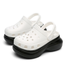 ZZJJC 아쿠아 슈즈 10센티 굽 통굽 샌들 키높이 외 트렌디한 여성 비치 송편 신기신발