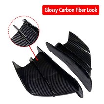 오토바이 Winglet 공기 역학 사이드 윙 핀 스포일러 For Yamaha YZF R1 R25 가와사키 닌자 H2 H2R BMW S100, 03 Matte Carbon Fiber