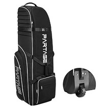 바퀴가 달린 Partage 골프 여행 가방, 블랙