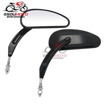 오토바이 Rearview 할리 Dyna Softail FLHR 스트리트 밥 울트라 FXDB FXSTB Sportster XL 883 1200 V-로드, 04 D Black
