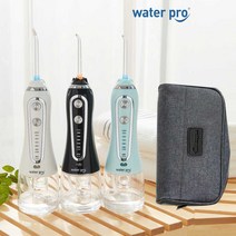 워터프로 구강세정기 CP-100/200/300 5단계수압조절 USB충전 240ml, CP-200(블랙)