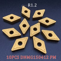 10PCS DNMG150408 PM PC4025 고 초경 인서트 외부 선삭 공구 경강 용 CNC 선반 커터, 02 DNMG150412-PM PC4025