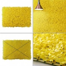 BFK641099ARTIFICIAL TURF 벽장식 인조잔디 60x40cm 1p 옐로우A