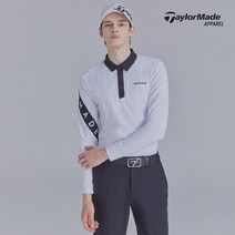 [테일러메이드] 남성 카라 배색 티셔츠 TMTYK3147-100