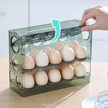 3단 30구 계란보관함 대용량 자동계란트레이 달걀 유통기한확인, No.013단30구계란보관함