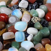 블러드스톤 비즈 목걸이 원석 패션 Assorted Natural tumbled stone Crystal Quartz enturine obsidian Dec