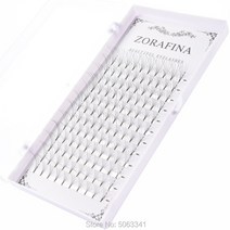ZORAFINA 5D 인조 속눈썹 개별 속눈썹 인조, 02 D_01 0.07mm_07 14mm