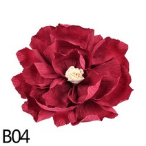 자이언트 플라워 25cm 거대한 크레페 종이 꽃 웨딩 배경 장식을위한 대형 로즈 공예 귀여운 보육 생일 파티, 04 B04_01 1pcs