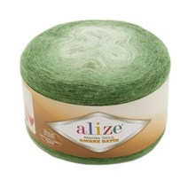 핸드다잉얀 Alize 앙고라 골드 옹 브르 케이크 원사 150gr-825mt % 20 울-% 80 아크릴 DIY 핸드 크로 셰 뜨, 한개옵션1, 11 7297