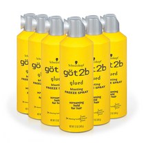 갓투비 글루 블라스팅 프리즈 스프레이 340g 6통 Got2b Glued Blasting Freeze Hairspray 12 oz 6 Pack