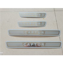 자동차 외장 부품 for renault captur kaptur 2013-2021 스테인레스 스틸 자동차 임계값 보호 플레이트 환영 페달 보호 자동차 액세서리, 4개