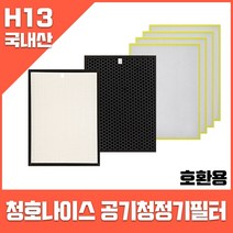 청호나이스 공기청정기필터 CHA-N500AU 휘바람-숨소리 호환(옵션확인), 구성1.헤파1+탈취1+미디엄4장(부직포)