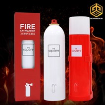 (골져스) 카니발 4세대 튜닝 스프레이 소화기 초기진압 자동차 캠핑 차박 안전 용품, 거치대레드+소화기