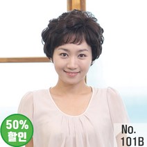 누리메디칼 항암가발 인모블랜딩 전체수제 전체가발 엄마가발 no101B 가발, 1개, 브라운