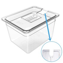 국산 수비드머신 전용 용기 통 밧드 pc 수조 뚜껑포함 4가지 사이즈, PC 17리터 (뚜껑홀 6cm)