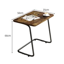 고재테이블 빈티지 원목 탁자 커피 다리 금속 사각형 휴대용 소파 거실 식탁 상판 좌식, h66 스타일 1
