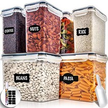 Large Airtight Food Storage Containers with Lids - Air Tight Containers for Food Flour Container Kit, 1