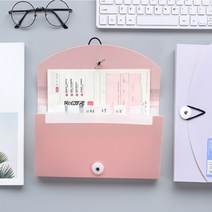 아코디언파일북 월별 거래처별 카드 영수증 거래명세서 전표 티켓 정리 보관 미니 포켓 함, 블루마카롱