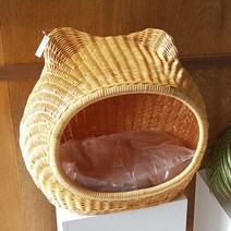 라탄 고양이집 캣하우스 강아지집 팻하우스(쿠션 무료증정)