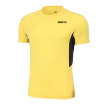 [데상트] 반팔티 UQB SM321RTS72-YEL 남성 BSD 메쉬 속건 반팔 티셔츠