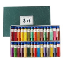 길상 분채 동양화 물감 30색 세트 No 1 동양화 민화, 30색 B