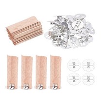 10pc 웨이브 나무 촛불 심지 기본 큰 불꽃 코어 DIY 만들기 용품 수 제 간장 Parffin 왁 스 윅, 15 30x180mm 5pcs