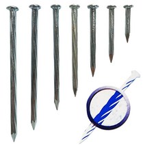 콘크리트철못 콘크리트못 형못 콘크리트용 나선 철못 못, 100g 100mm