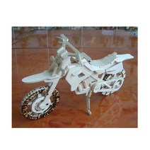 우드크래프트 3D 입체 퍼즐 산악용 오토바이, 단품, 단품