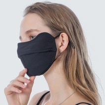 마이너컴퍼니 자외선차단 골프 마스크 KC인증, 블랙2P