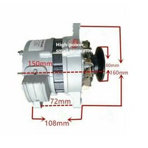 디젤 발전기 1300W 영구 자석 브러시리스 정전압 가정용 순수 구리 코어 발전기 220V 고전력 소형 J20104, 한개옵션0