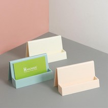 카드홀더 명함꽂이 파스텔 메모꽂이 메뉴꽂이 미용실명함꽂이 식당명함꽂이 명함정리, 1개, 베이지