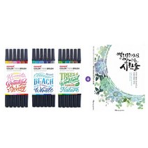 [응다팔아6279] 붓글씨 일제펜 캘리그라피붓 캘라그라피 캘리펜세트 드로잉펜 켈리그라피, ¤ЭFOREST세트