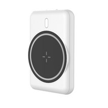 용접발전기 휴대용 캠핑 저소음 수동 가정용 비상 발전기 무선 전원 은행 5000mah 외부 배터리 for iphone 13 12 pro max magnetic powerbank, 하얀