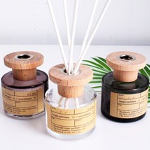 [라임블러썸] 심플 우드 차량용 천연 디퓨저 방향제 100ml 실내 방향제, 향:브라운_테싯