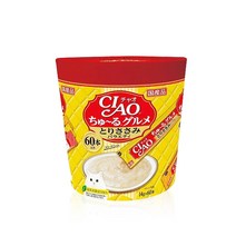 이나바 고양이 챠오츄르 구루메 간식 60P, 닭가슴살 버라이어티 60P (SC-140), 1개