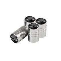 차량 수리 4PCS 알루미늄 합금 자동차 휠 타이어 밸브 캡 재규어 XF XJ XKR S 형 F X F페이스 용 먼지 액세, 02 A silver