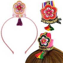 [바보사랑] 미니 복꽃 족두리, 제품선택:gold