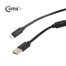 Coms USB/Micro USB(B) 케이블(충전/데이터/Box)블랙 1.5M, 본상품선택