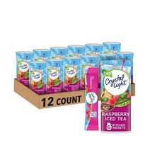크리스탈라이트 무설탕 라즈베리 아이스티 드링크 믹스 6개입 12팩, Pitcher Packets