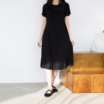 편한 데일리원피스 이지 블랙롱드레스 냉감 홈원피스