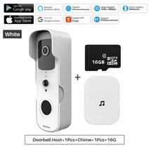 IoT Ai 인터폰 비디어폰 설치 교체 Tuya-스마트 비디오 초인종 와이파이 1080P 인터콤 도어 벨 IP 카메라, 08 Option 8_04 영국 플러그