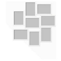 이케아 정품 VAXBO 콜라주액자8칸 액자 벽걸이, 화이트_202.566.22